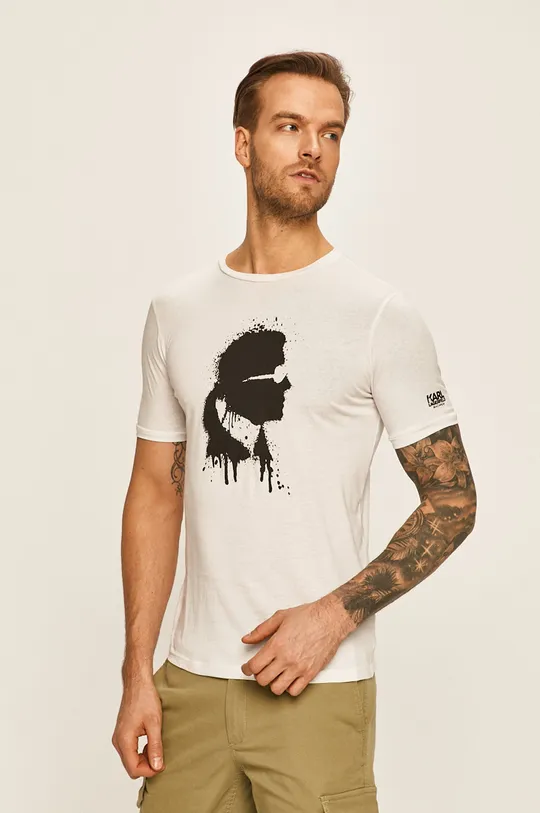 fehér Karl Lagerfeld - T-shirt Férfi