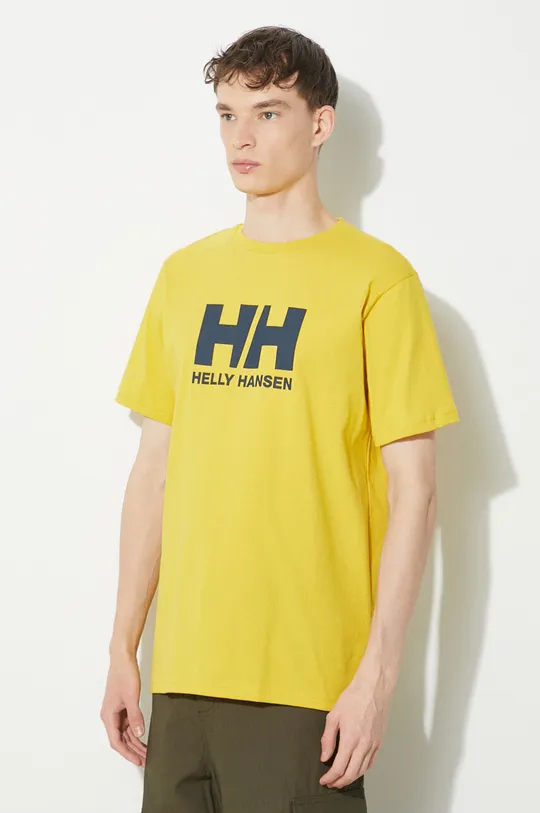 žlutá Bavlněné tričko Helly Hansen