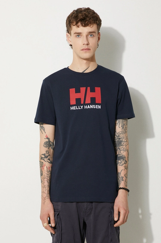 Helly Hansen Tričko HH LOGO T-SHIRT nášivka tmavomodrá 33979