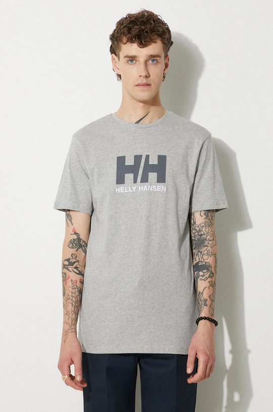 Oblečenie Helly Hansen Tričko HH LOGO T-SHIRT 33979 sivá