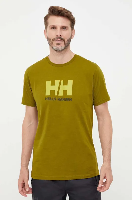 zelená Tričko Helly Hansen HH LOGO T-SHIRT