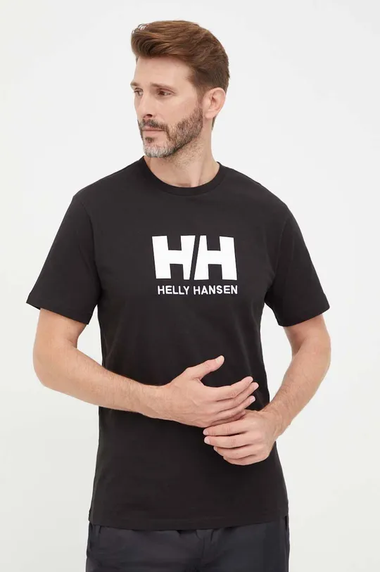 černá Tričko Helly Hansen HH LOGO T-SHIRT