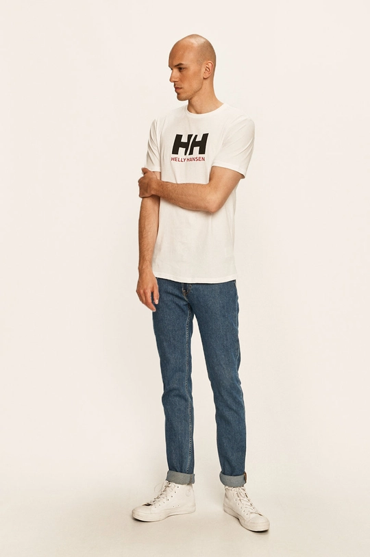 Helly Hansen tricou HH LOGO T-SHIRT alb