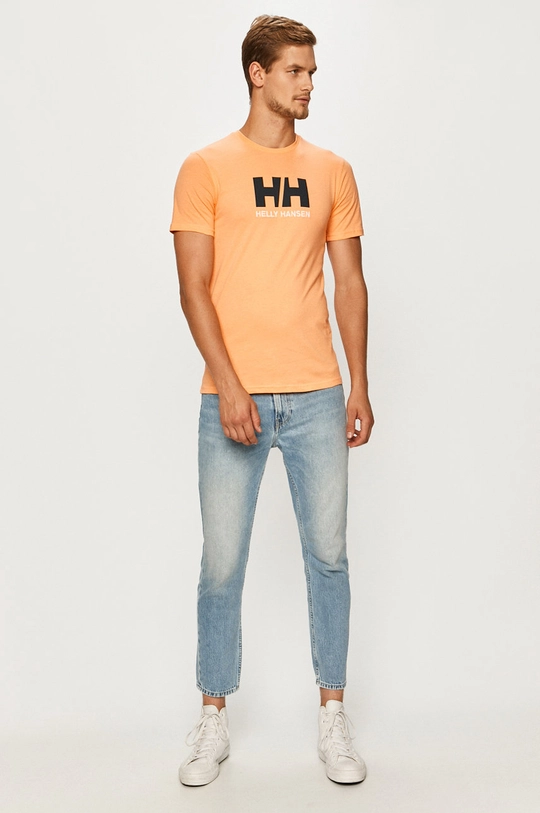 Helly Hansen - Tričko HH LOGO T-SHIRT oranžová