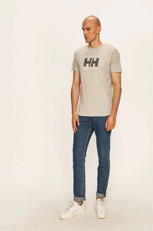 Helly Hansen t-shirt HH LOGO T-SHIRT gray