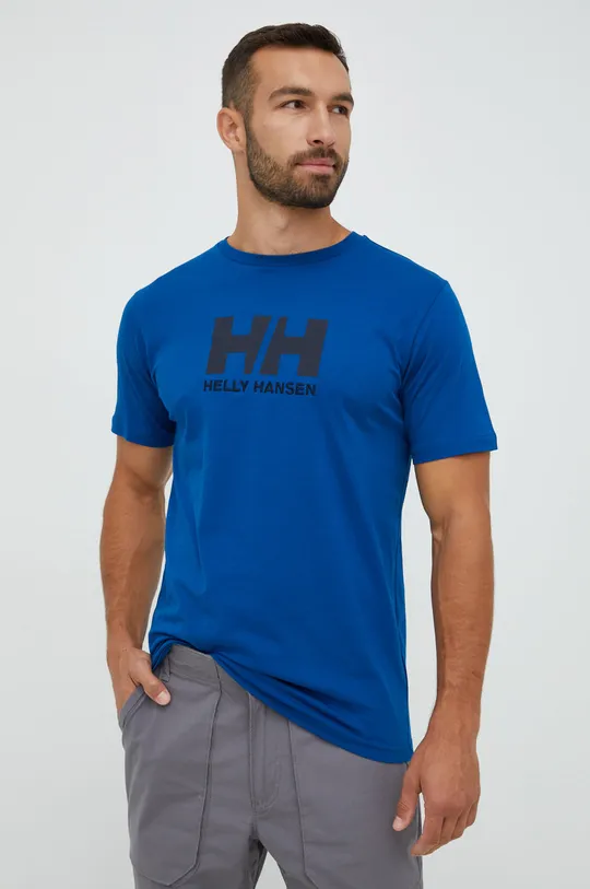 niebieski Helly Hansen t-shirt HH LOGO T-SHIRT