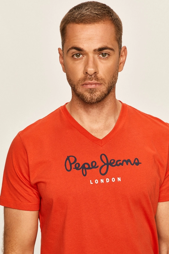 červená Pepe Jeans - Tričko Eggo V