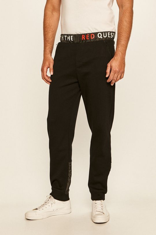 černá Guess Jeans - Kalhoty Pánský