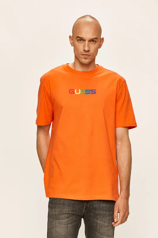 narancssárga Guess Jeans - T-shirt Férfi