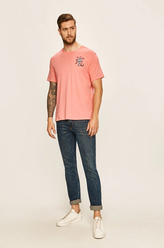 Guess Jeans - T-shirt narancssárga