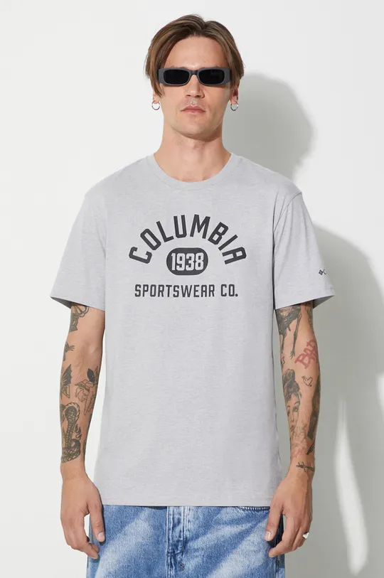siva Kratka majica Columbia Moški