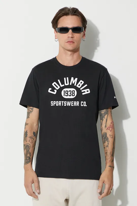 črna Kratka majica Columbia Moški