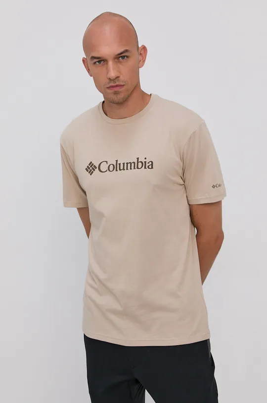 béžová Tričko Columbia Pánsky
