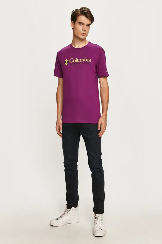 Columbia - T-shirt fioletowy