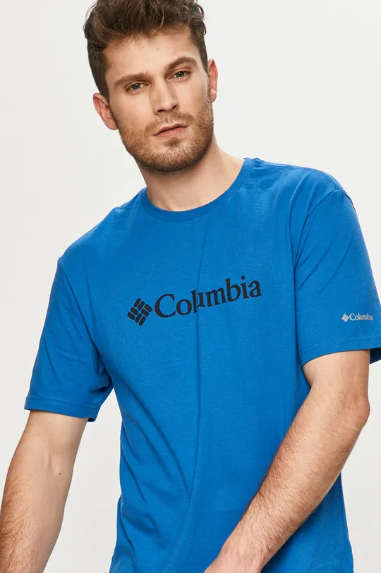 modra Columbia kratka majica Moški