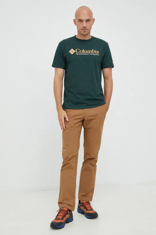 Kratka majica Columbia zelena