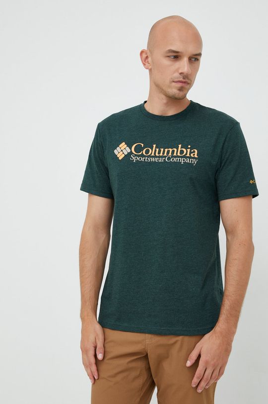 ciemny zielony Columbia t-shirt