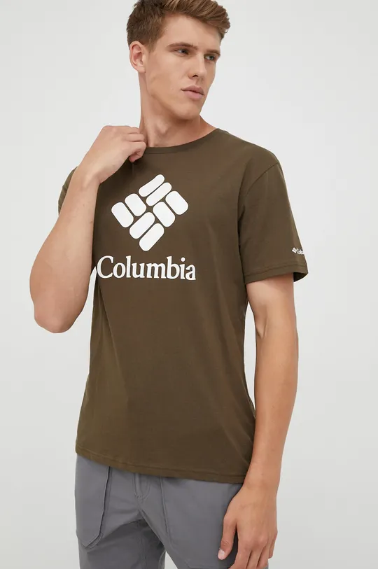 πράσινο Μπλουζάκι Columbia Ανδρικά