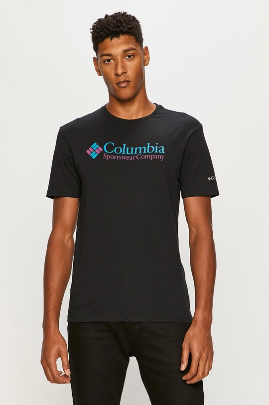 black Columbia t-shirt