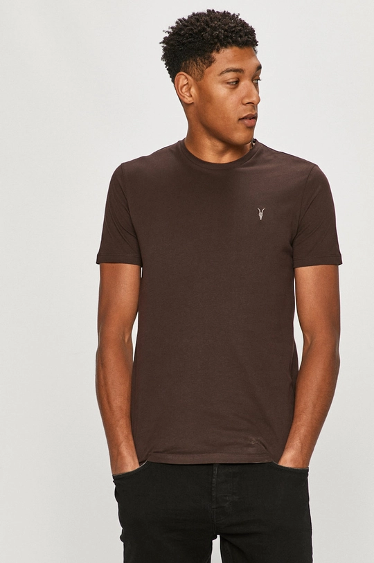 burgundia AllSaints t-shirt Férfi