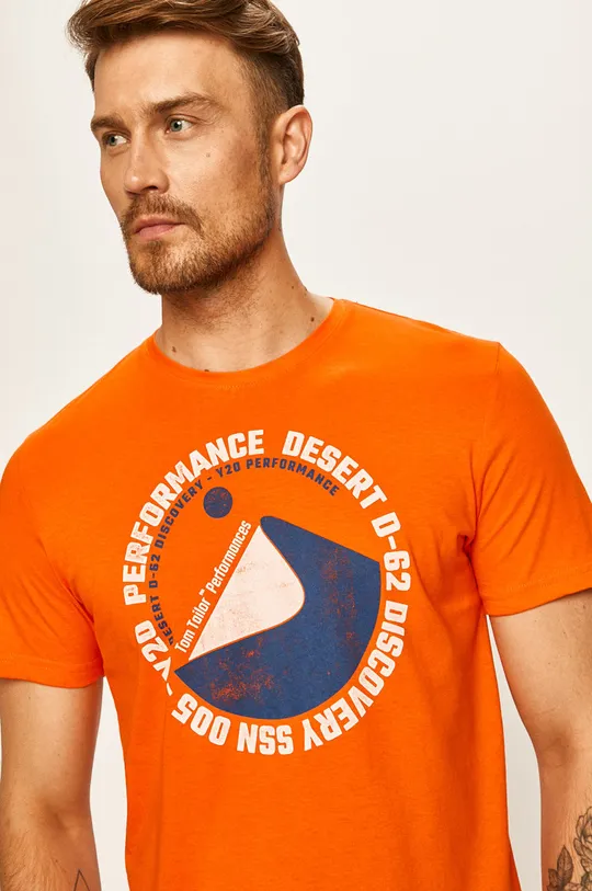 narancssárga Tom Tailor Denim - T-shirt