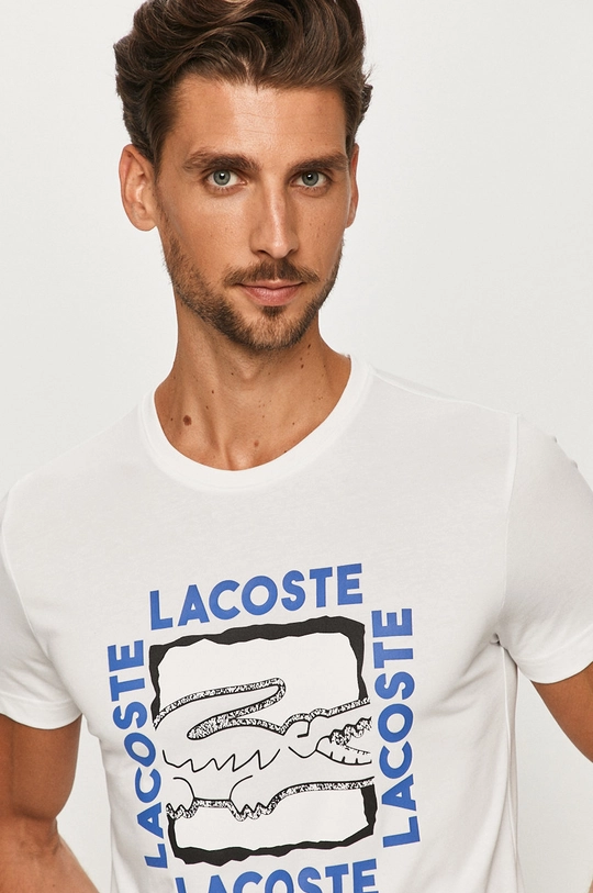 fehér Lacoste - T-shirt