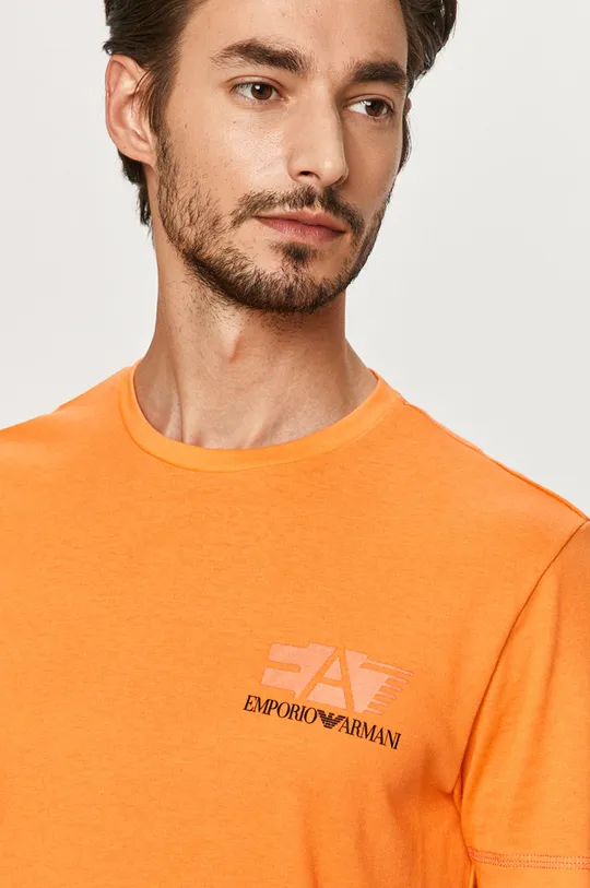 pomarańczowy EA7 Emporio Armani - T-shirt 3HPT29.PJJ6Z