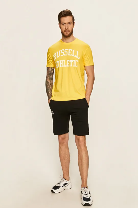 Russel Athletic - T-shirt żółty