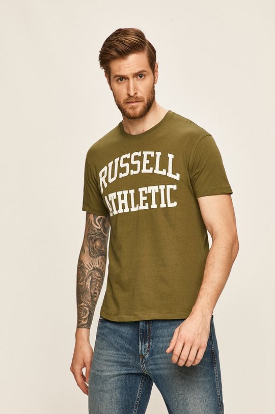 Russell Athletic - Tričko tlumená zelená