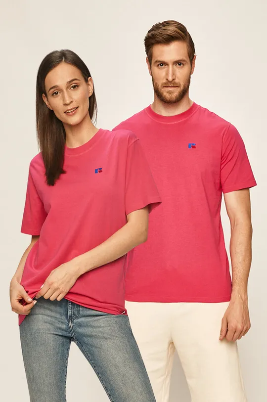 ružová Russell Athletic - Tričko Unisex