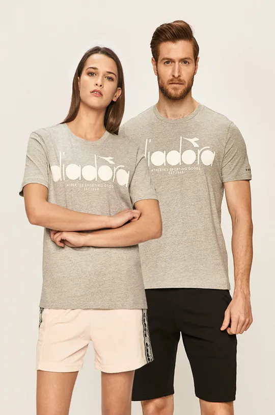 szary Diadora - T-shirt Unisex