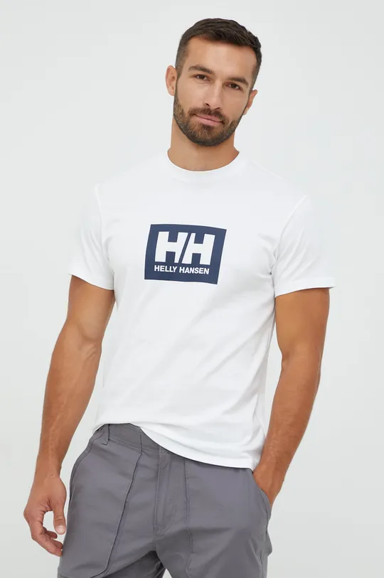 bijela Pamučna majica Helly Hansen