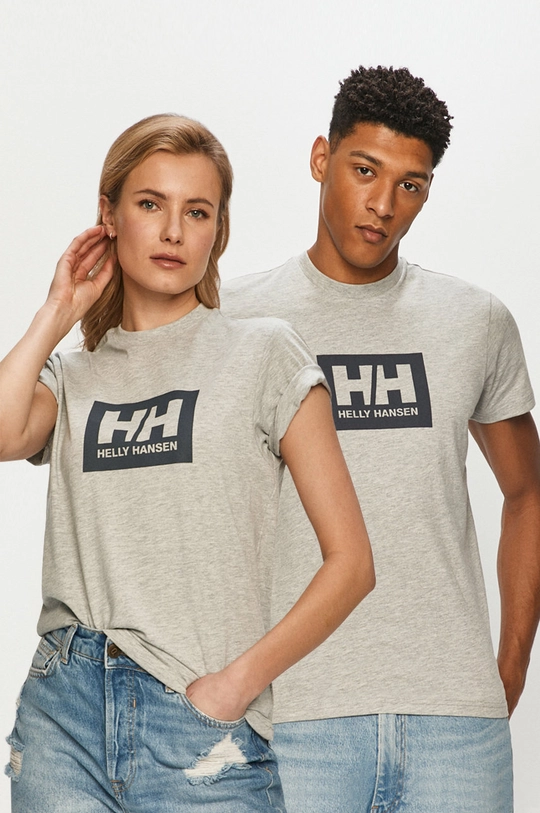 серый Хлопковая футболка Helly Hansen Unisex