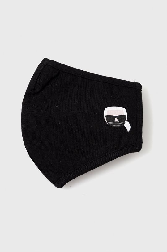 čierna Karl Lagerfeld - Cestovná súprava - kozmetická taška, maska ​​a dve nádoby