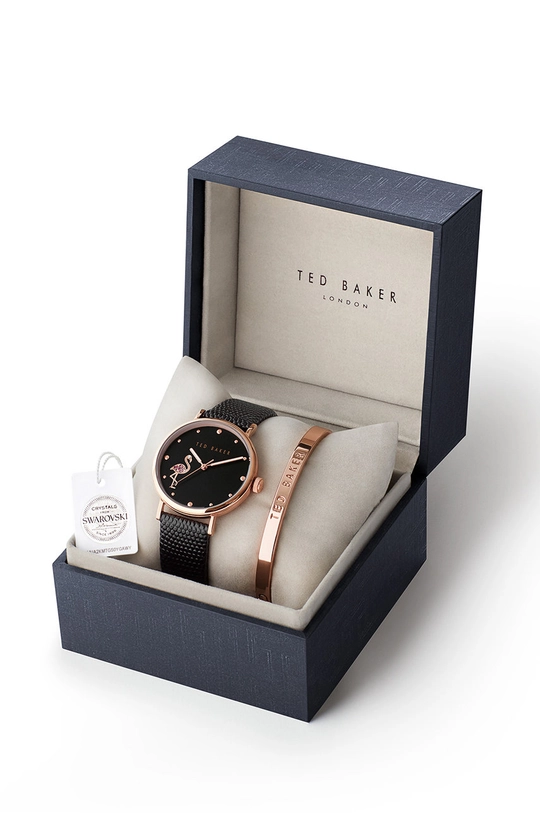 Ted Baker - Hodinky a náramok TWG024900 čierna