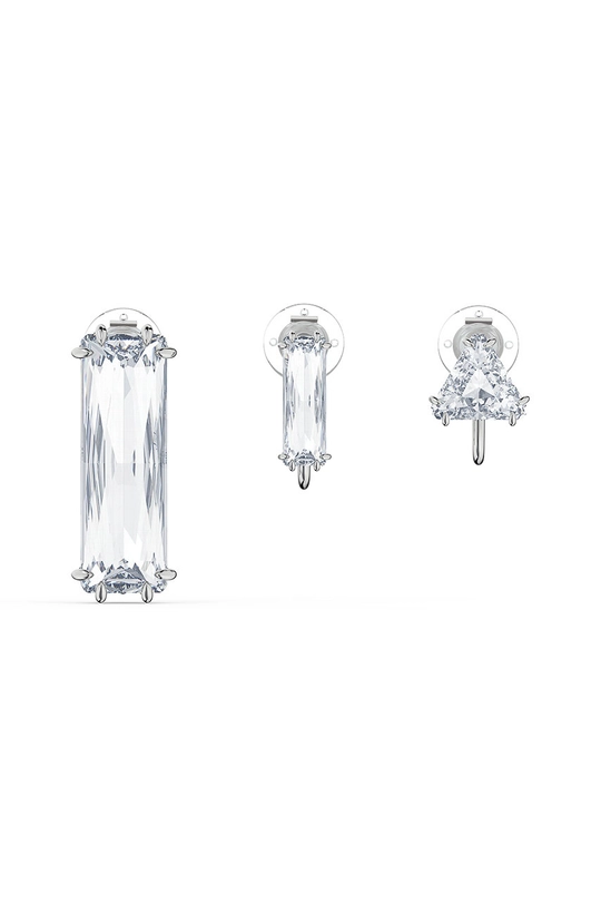 srebrny Swarovski Klipsy 5601534 (3-pack) Damski