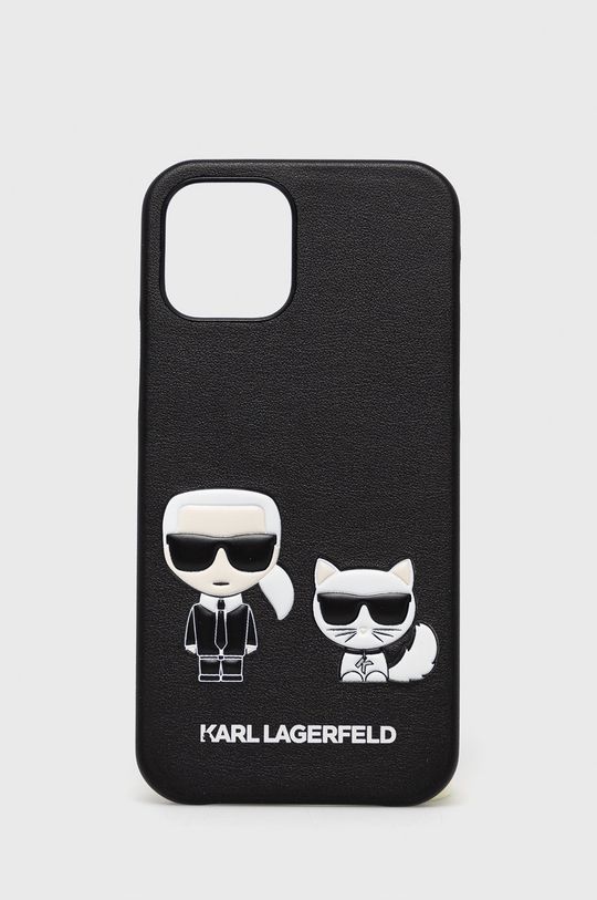 courage alias Electrical Karl Lagerfeld Husă de telefon iPhone 12/12 Pro culoarea negru | ANSWEAR.ro