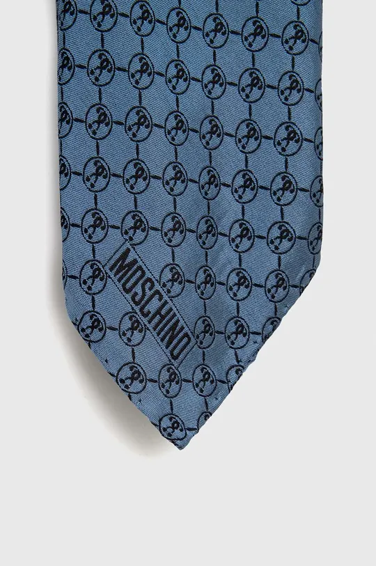 Карманный платок из шелка Moschino голубой