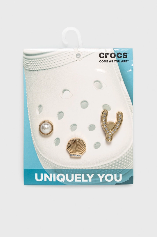 золотий Crocs - Підвіски для взуття charms Crocs Elevated Gold (3-pack) Unisex