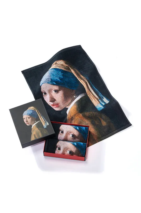 πολύχρωμο Πετσέτα MuseARTa Jan Vermeer Girl with a Pearl Earring (2-pack) Unisex