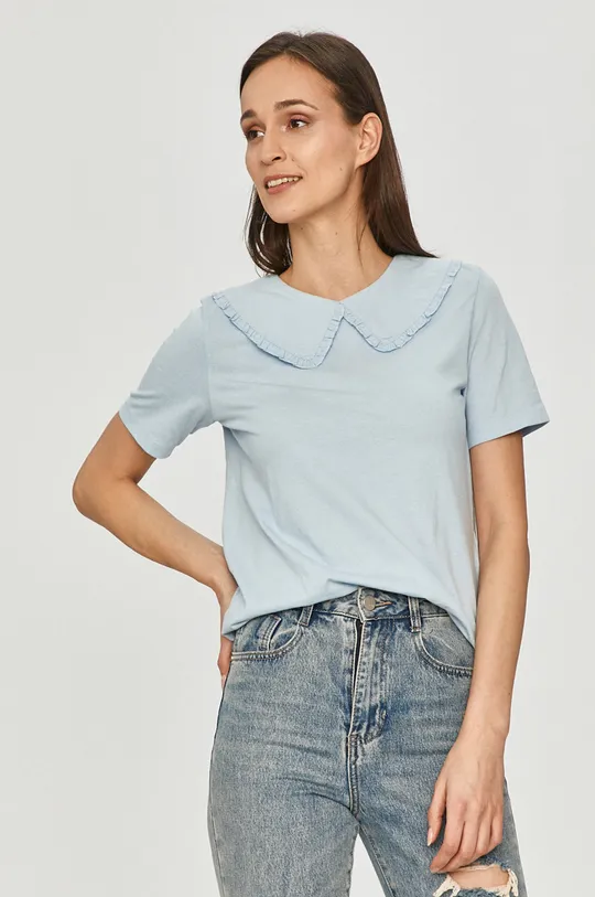 fioletowy Jacqueline de Yong - T-shirt Damski