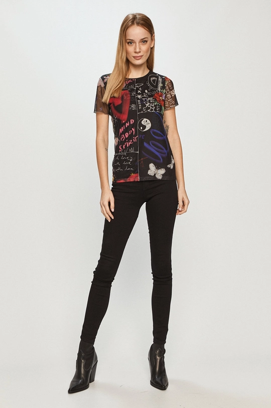 Desigual - Bluzka 21SWTKDS czarny