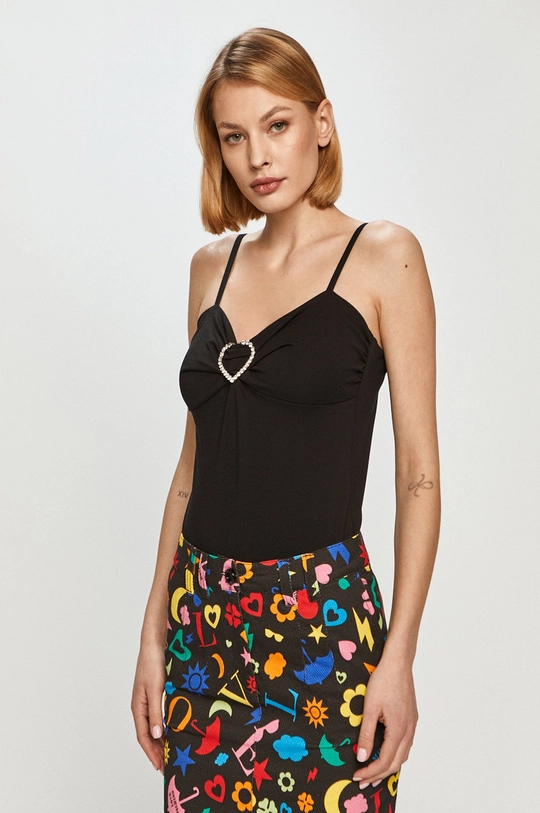 fekete Love Moschino top Női