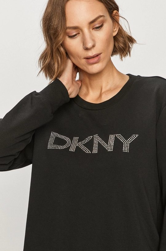 czarny Dkny - Bluza P0JWEGYM