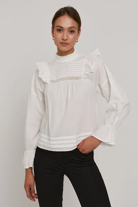 білий Бавовняна блузка Y.A.S Жіночий