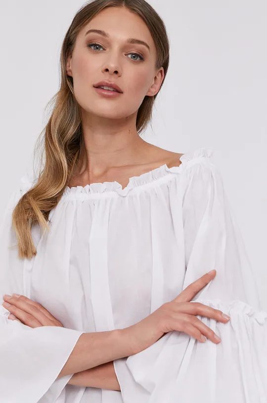 білий Бавовняна блузка Patrizia Pepe