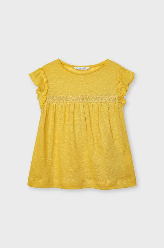 Mayoral - Дитяча блузка жовтий