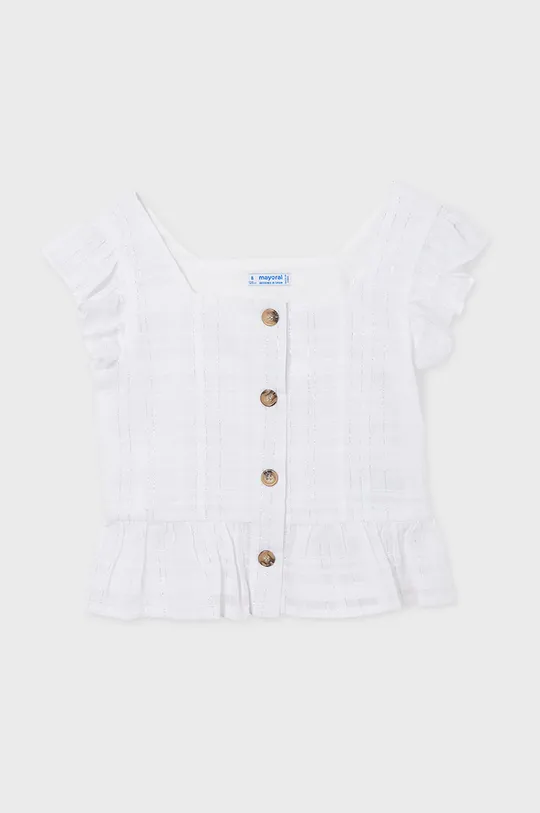 Mayoral - Παιδική μπλούζα 128-167 cm λευκό
