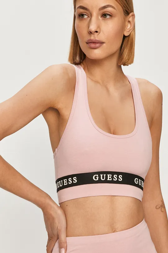 ροζ Guess - Αθλητικό σουτιέν Γυναικεία