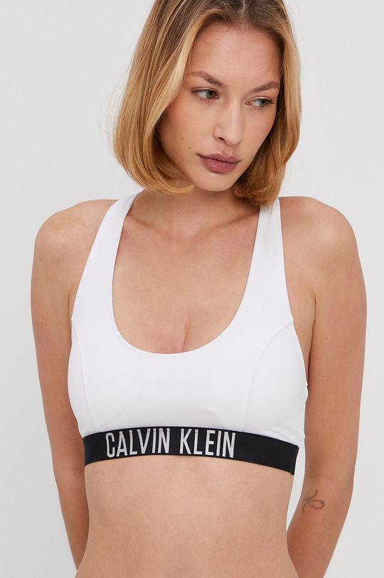 бял Calvin Klein - Горнище на бански Жіночий